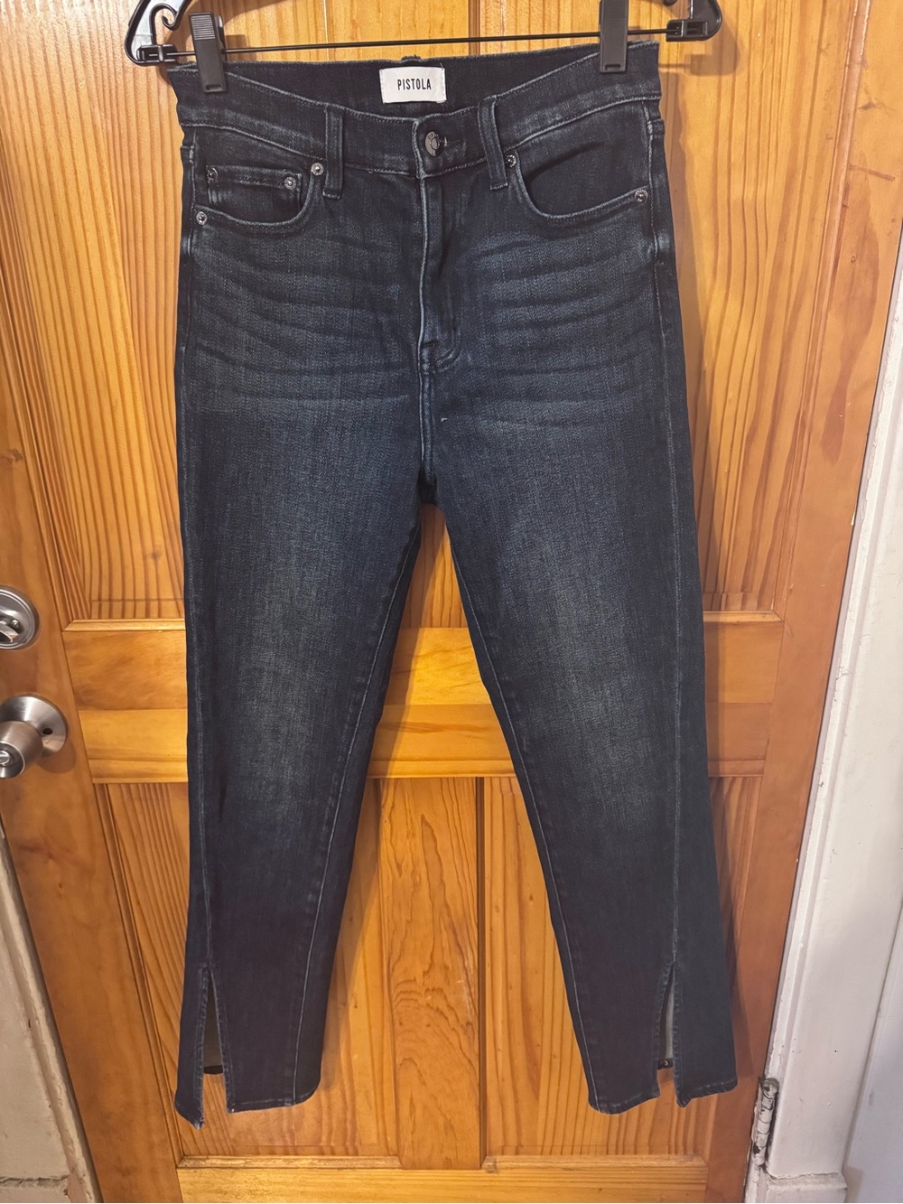 pistola Dark Indigo Jeans with Front Slits
